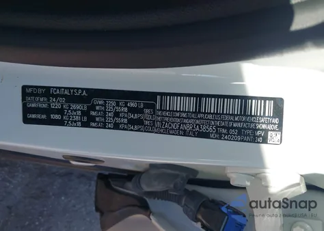 2024 Dodge Hornet Gt Plus Awd из США, поврежденный, VIN ZACNDFAN8R3A38565